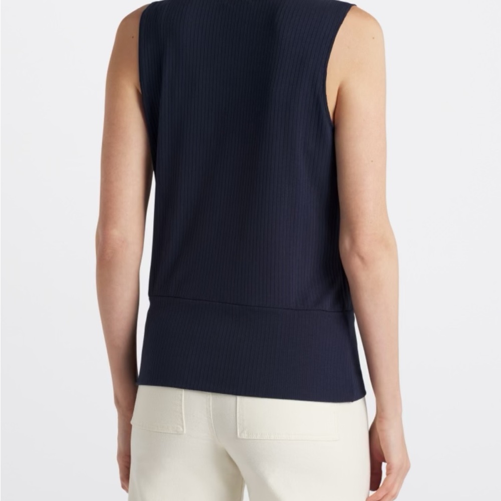 Merman Surplice Ribbed Knit Tank - Picture 3 of 6